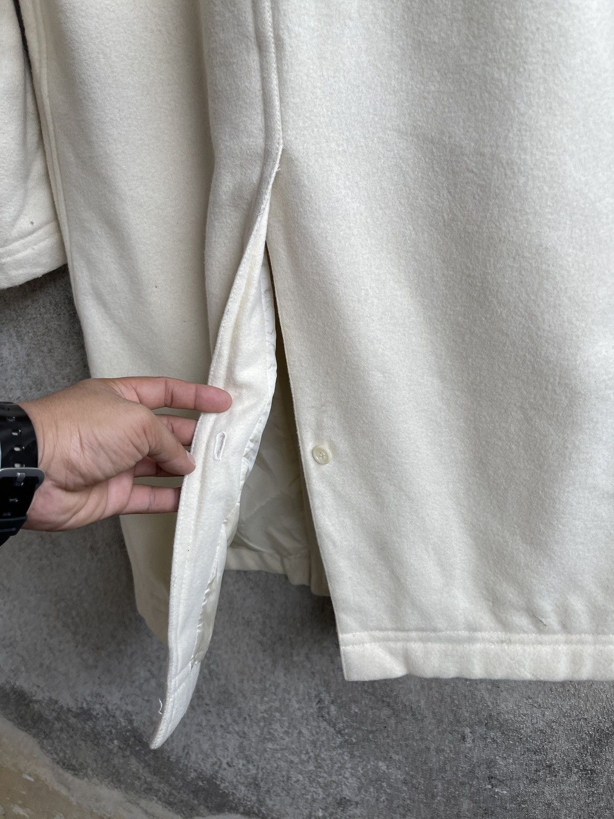 Comme des Garcons Rarest🔥Vtg Comme Des Garcon Tricot Wool Trench Coat Jacket Size US M / EU 48-50 / 2 - 8 Thumbnail