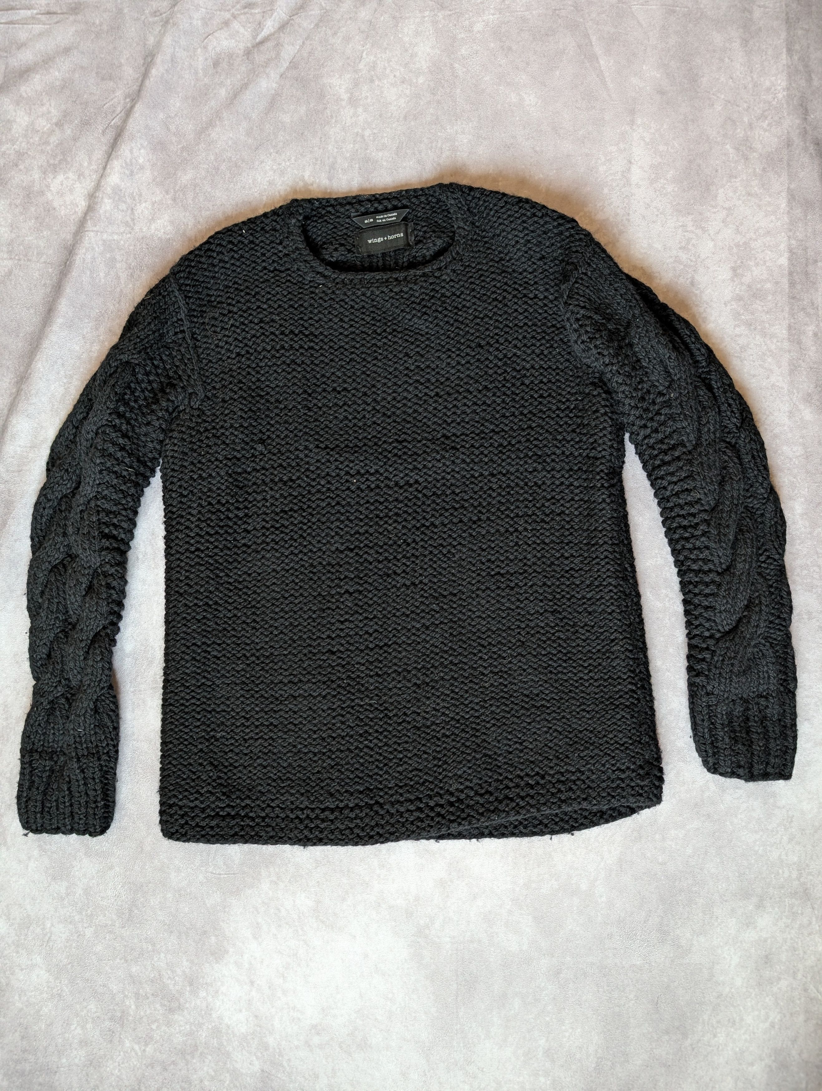 Wings + Horns Handknit Peruvian Wool Crewneck Size US M / EU 48-50 / 2 - 1 Thumbnail