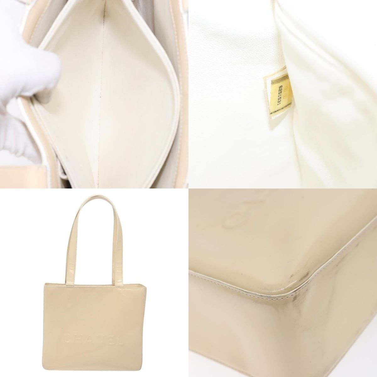 Chanel Chanel Tote Bag Enamel Beige Gold CC Size ONE SIZE - 5 Thumbnail