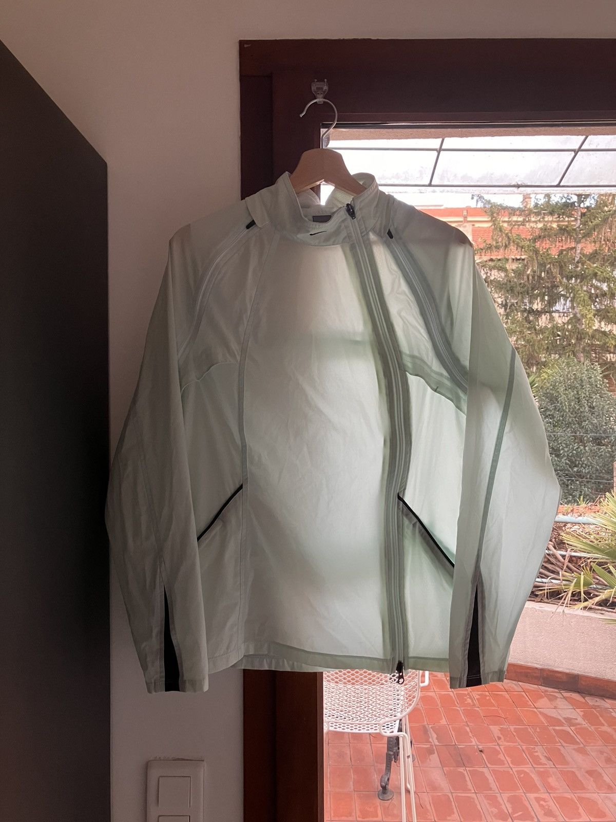 Vintage Early 2000s Rare Euro Nike Assymetric Zip Up Jacket