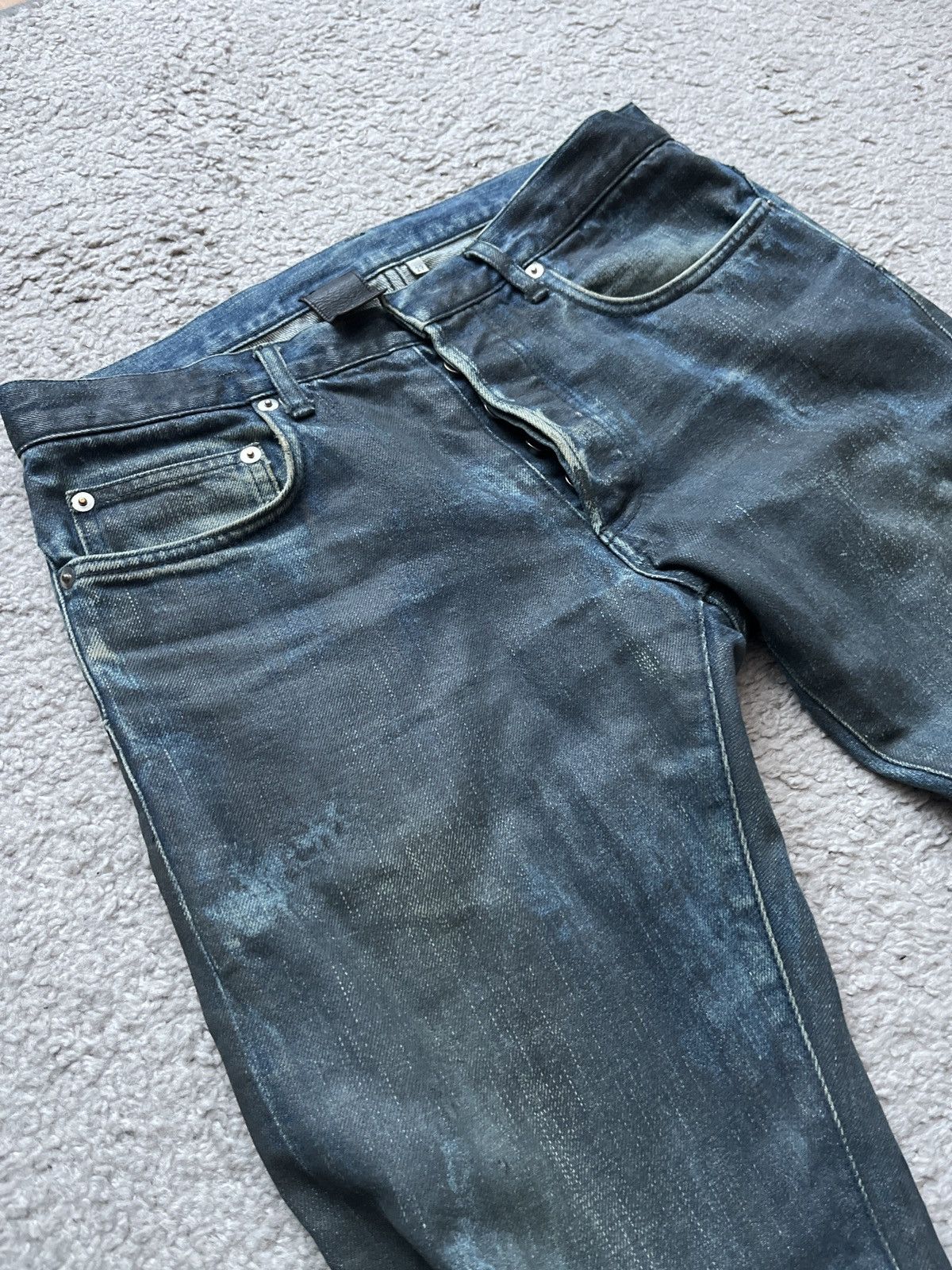 Dior Dior KVA waxed mud wash jeans Size US 29 - 3 Thumbnail