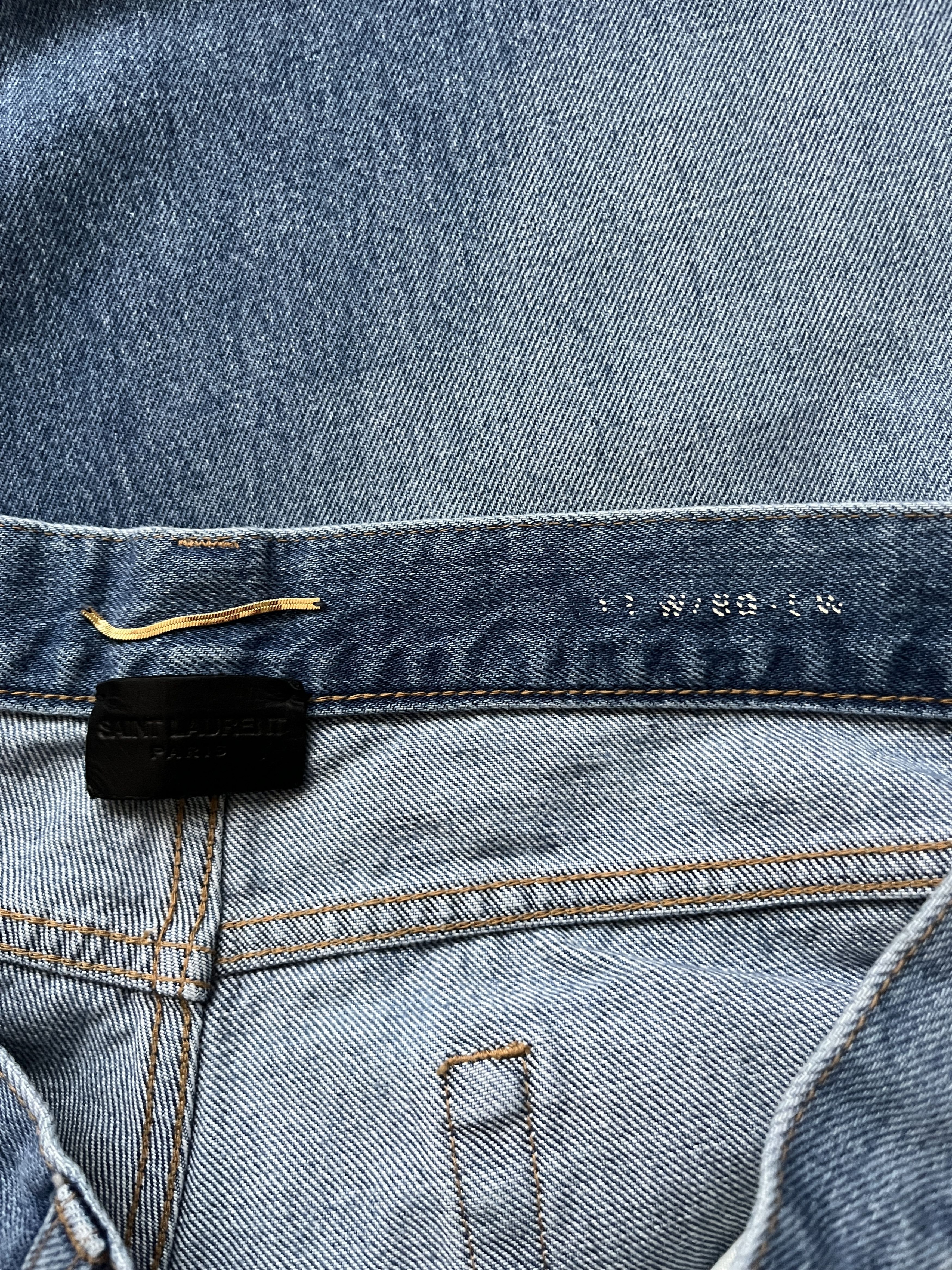 Saint Laurent Paris ⚡️QUICK SALE⚡️2016 Saint Laurent Hedi Slimane Denim Jeans Size US 30 / EU 46 - 3 Thumbnail