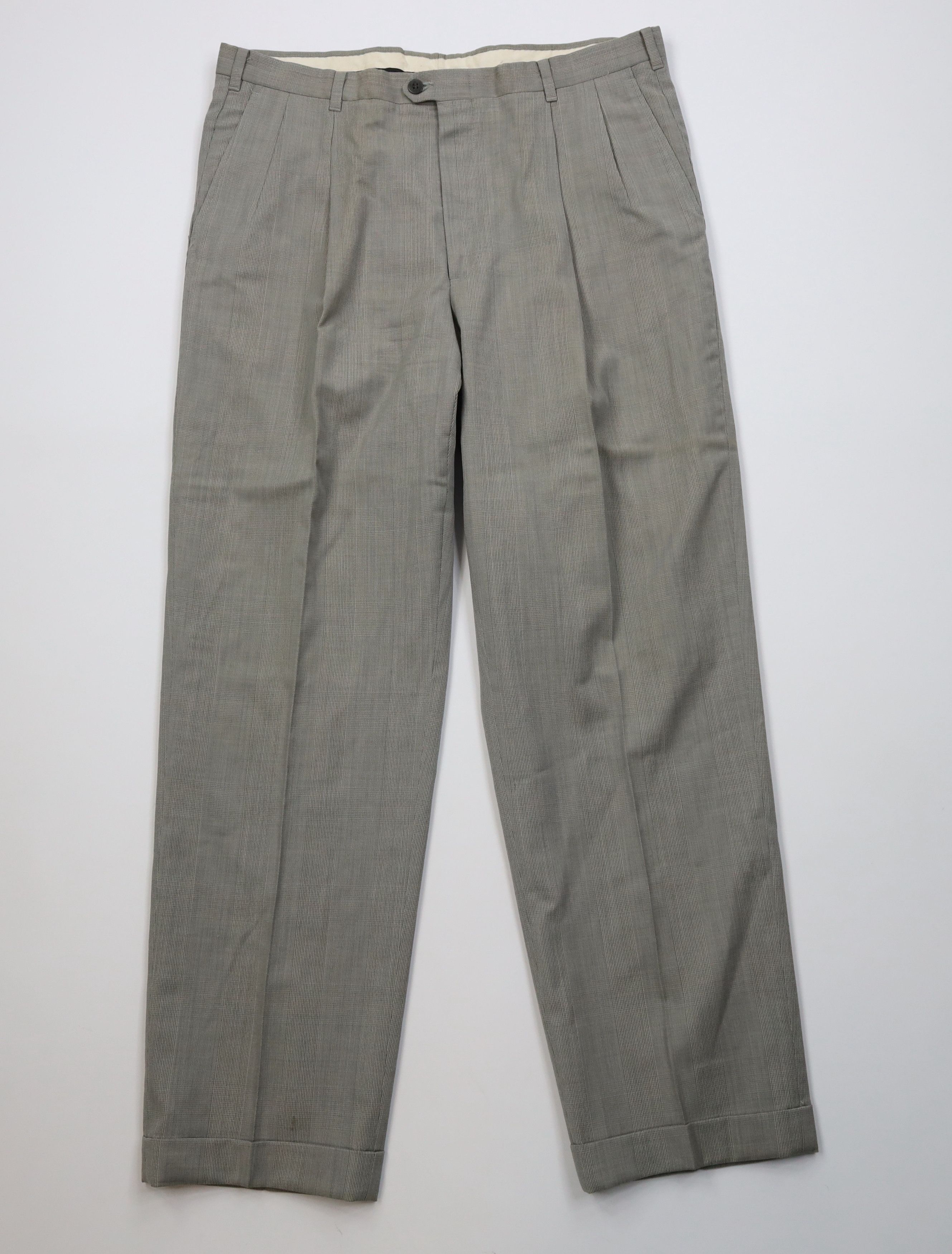 Christian Dior Monsieur Vintage 70s Christian Dior Houndstooth Plaid Chino Pants USA Size US 36 / EU 52 - 1 Thumbnail