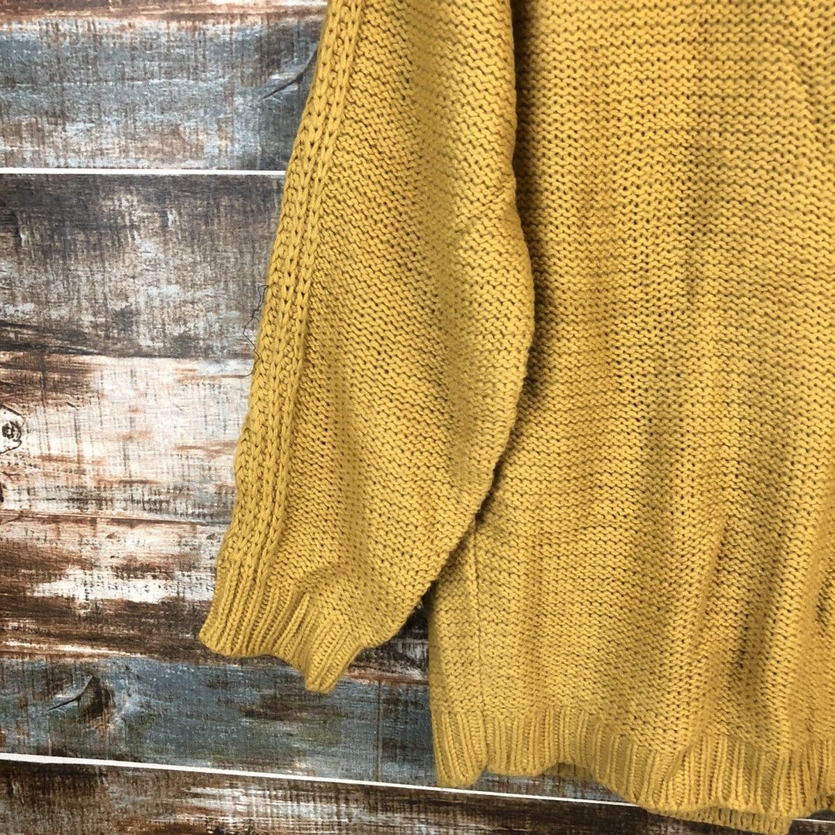 Vintage DL Japanese Brand Yellow Cardigan Knitwear #C606 Size US L / EU 52-54 / 3 - 12 Thumbnail