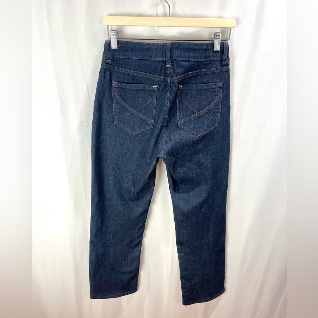 NYDJ NYDJ Marilyn Straight Dark Rinse Jeans Size 6 Size 28" / US 6 / IT 42 - 5 Thumbnail