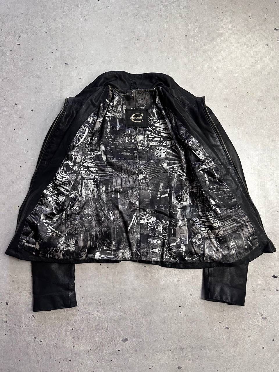 Roberto Cavalli Roberto Cavalli Leather Jacket Women’s XS Black Lambskin Y2K Size XS / US 0-2 / IT 36-38 - 4 Thumbnail
