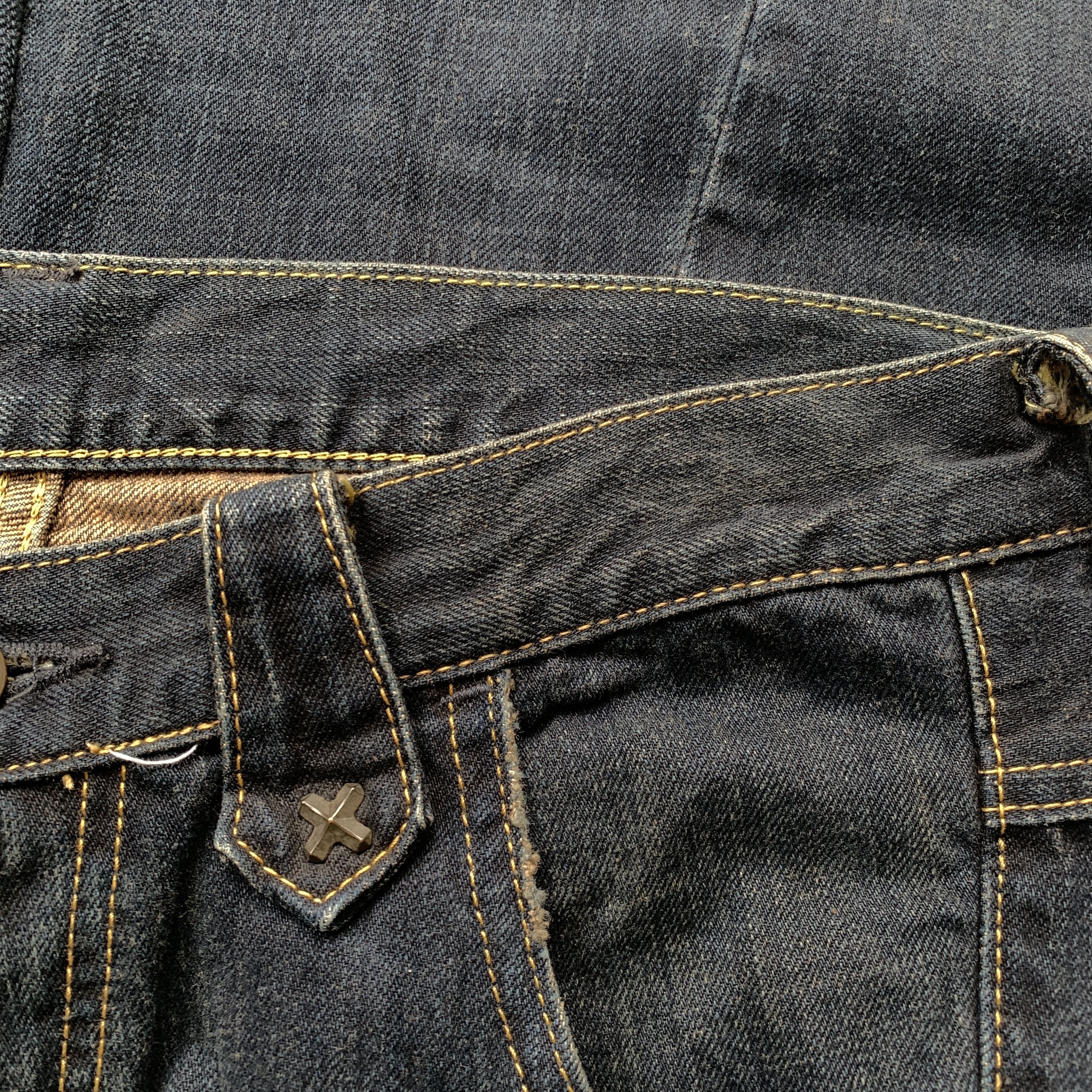 Japanese Brand Lee Riders Spiral ifsix LGB GOA Bootcut Flared Jeans Size US 30 / EU 46 - 6 Thumbnail
