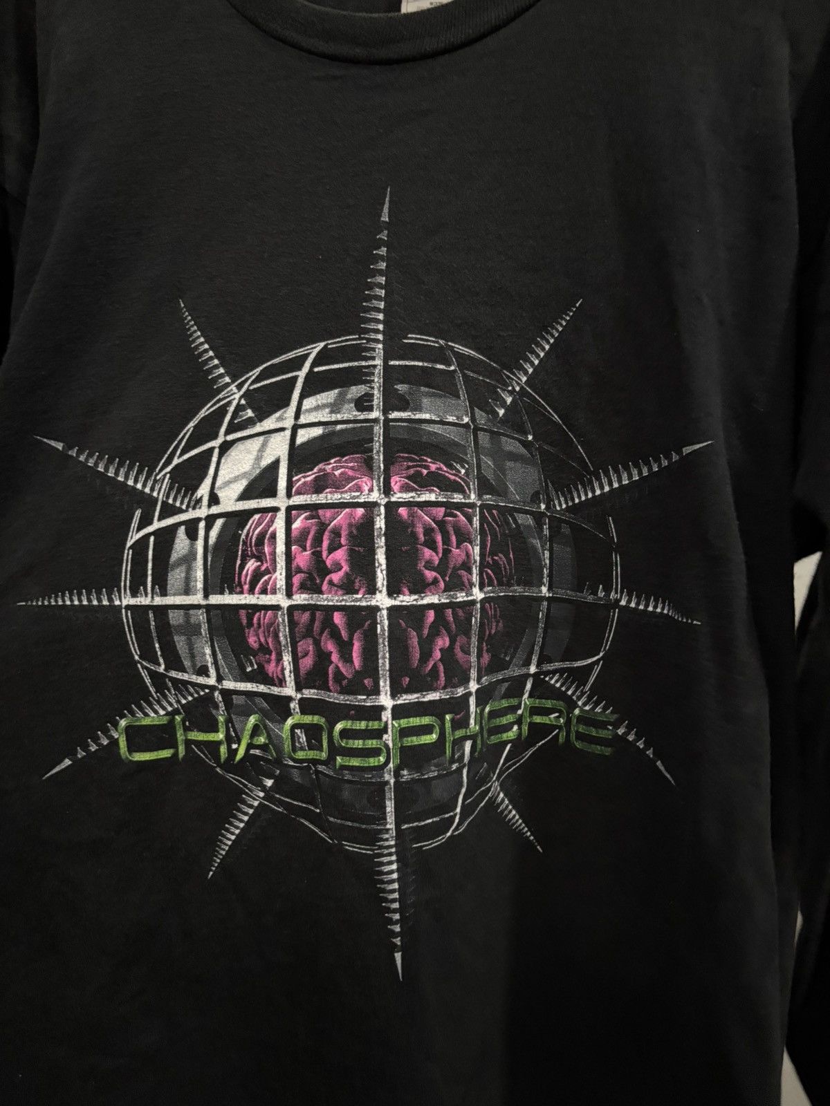 Band Tees VINTAGE MESHUGGAH CHAOSPHERE LONG SLEEVE RARE SHIRT Size US XL / EU 56 / 4 - 4 Thumbnail