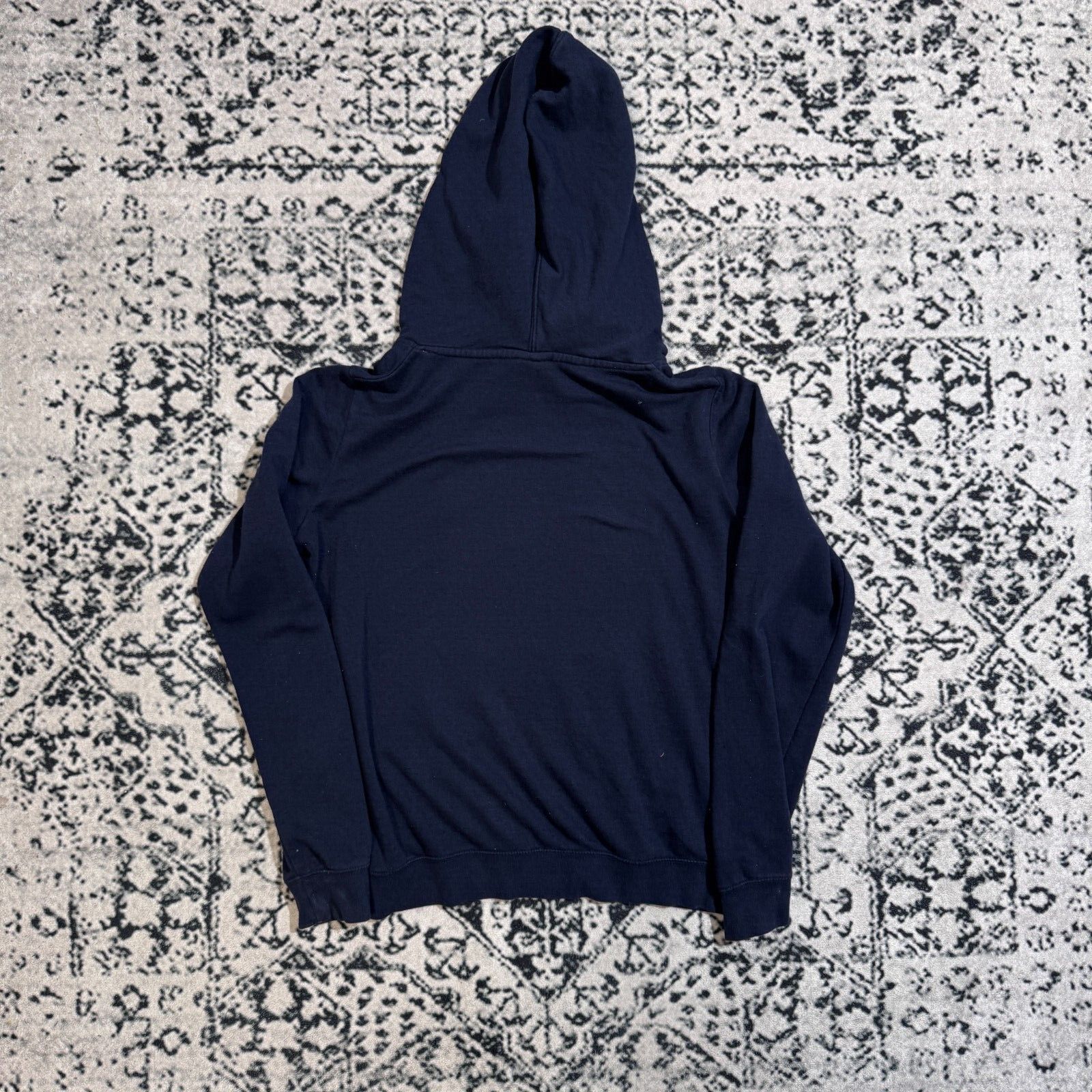 Nike × Vintage Vintage Nike Unisex Navy Cotton Hoodie Size M Ninja Fleece Size US M / EU 48-50 / 2 - 9 Thumbnail