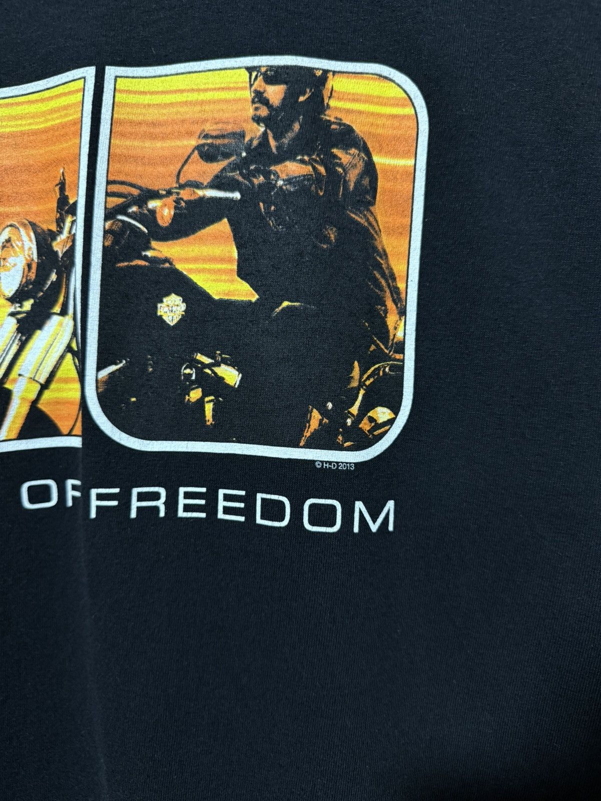 Harley Davidson Vintage 2013 Harley Davidson 110 Years Of Freedom T-Shirt Size US L / EU 52-54 / 3 - 5 Thumbnail
