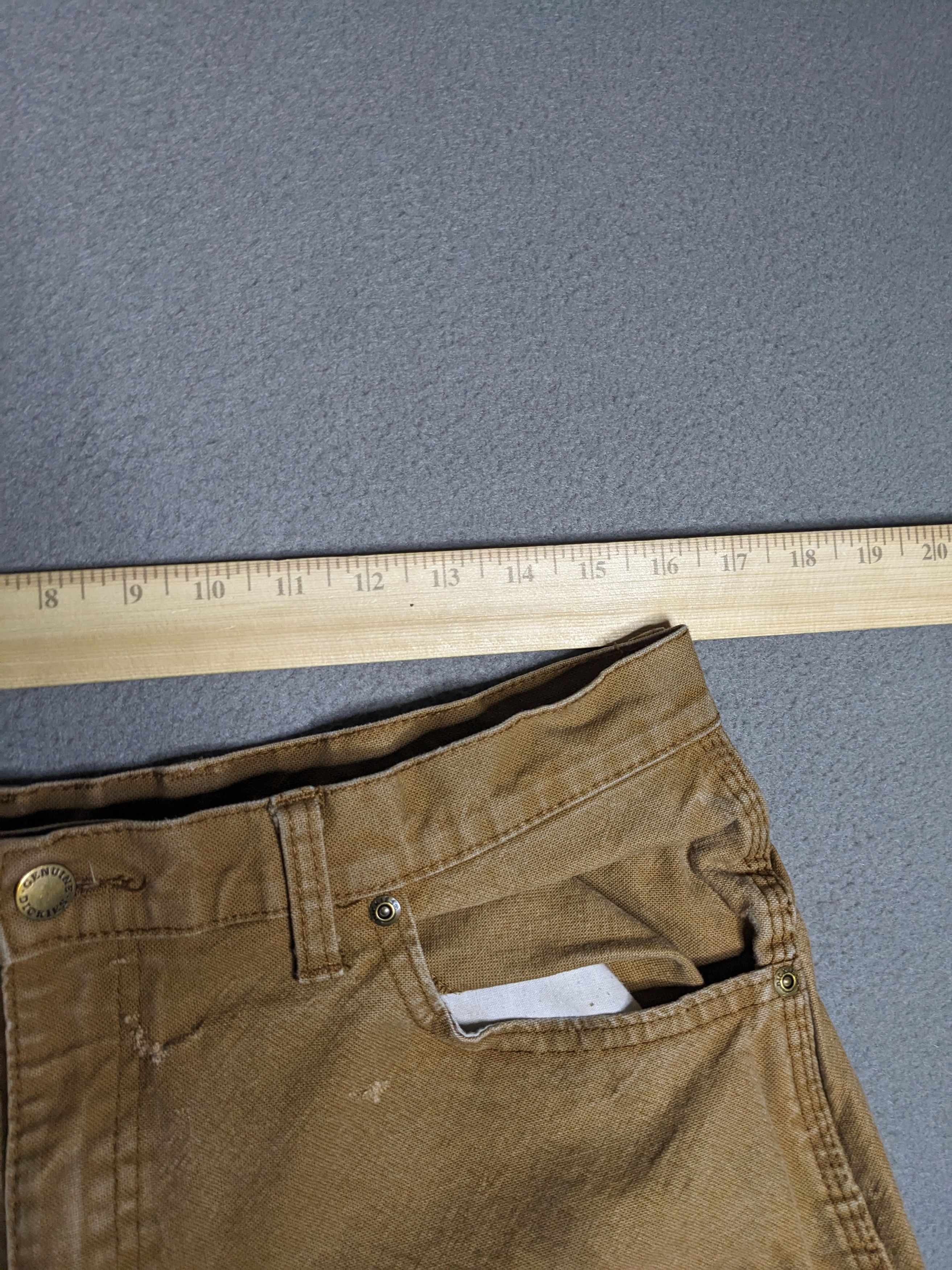 Dickies Dickies Carpenter Pants 32x29 Canvas Beige Distressed Faded Size US 32 / EU 48 - 12 Thumbnail