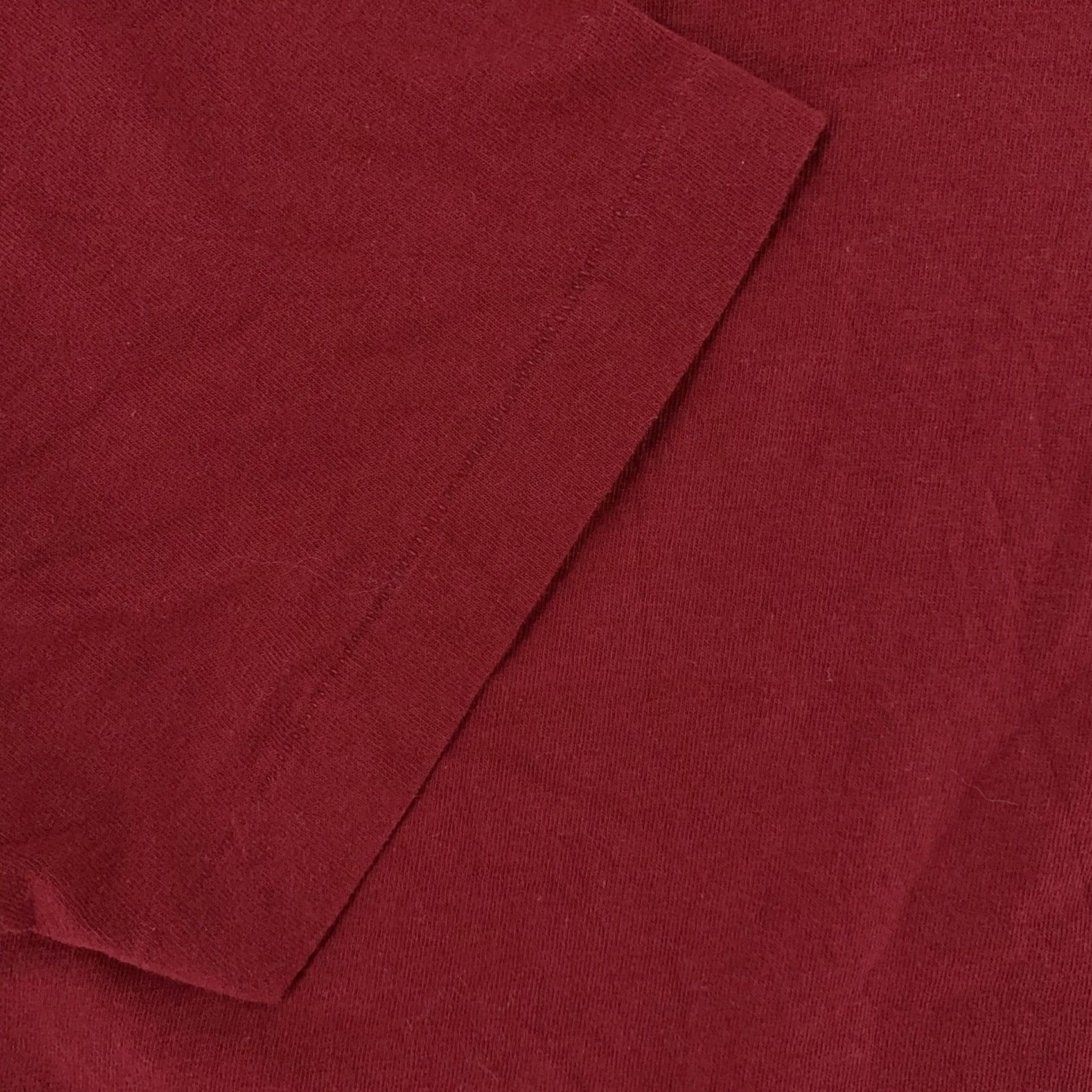 Fruit Of The Loom VINTAGE Fruit of the Loom Shirt Mens S Burgundy 90s Pocket Crew Neck Cotton T-Shirt Size US S / EU 44-46 / 1 - 3 Thumbnail