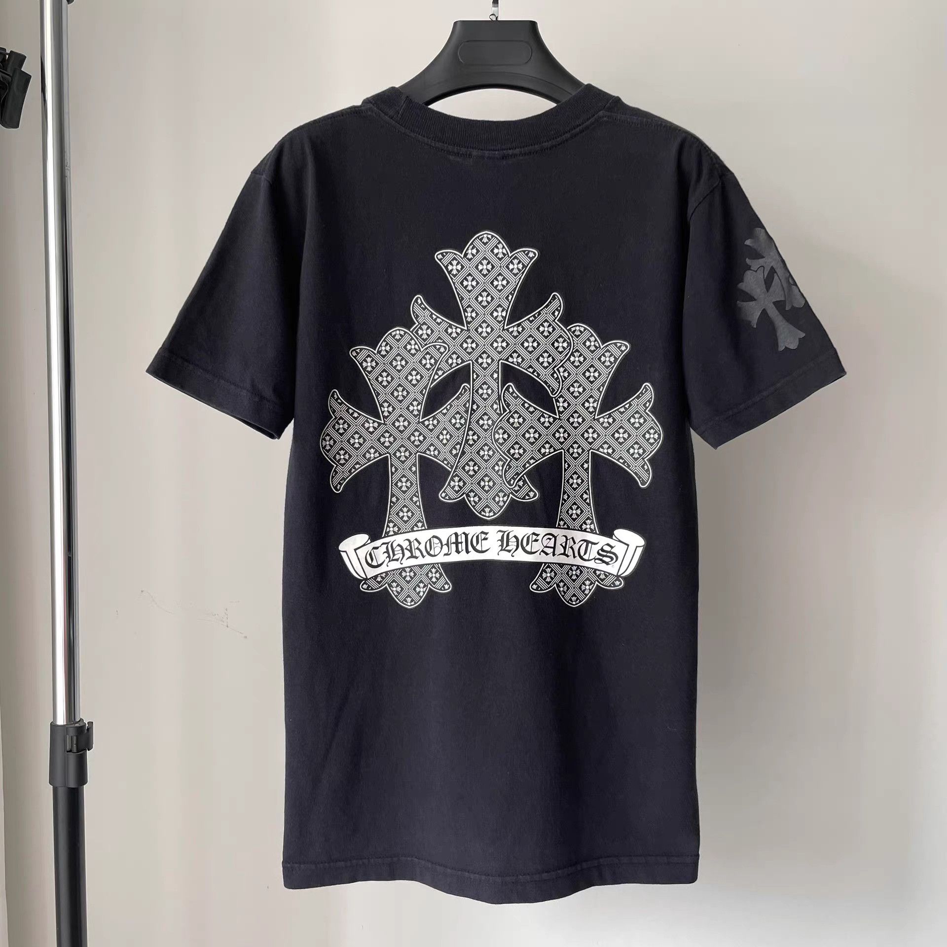 Chrome Hearts Chrome Hearts Black Short Sleeve T-Shirt Size US S / EU 44-46 / 1 - 1 Thumbnail