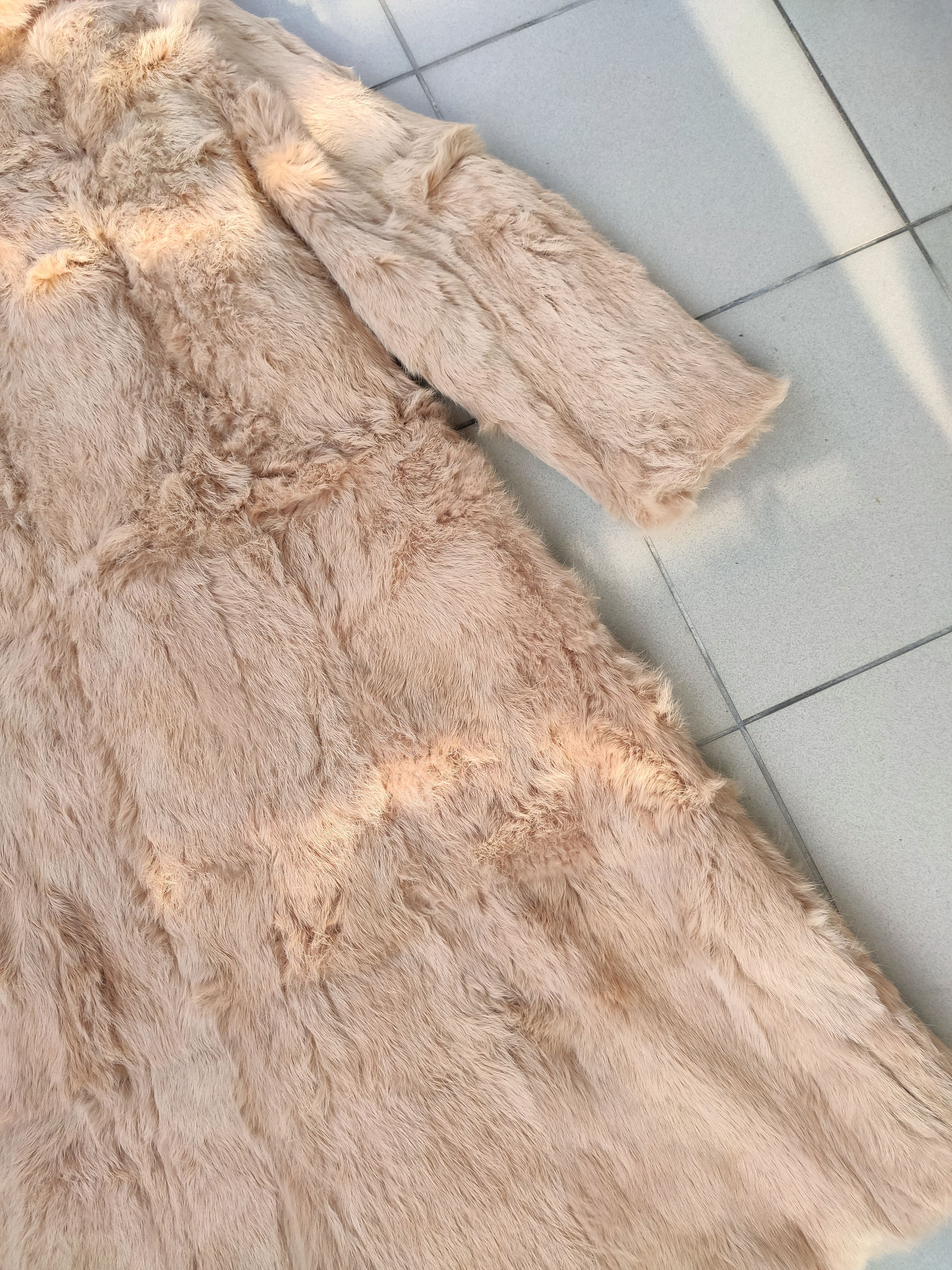 Japanese Brand Rare vintage Real Coney Fur Rabbit long coat jacket Korea Size L / US 10 / IT 46 - 13 Thumbnail