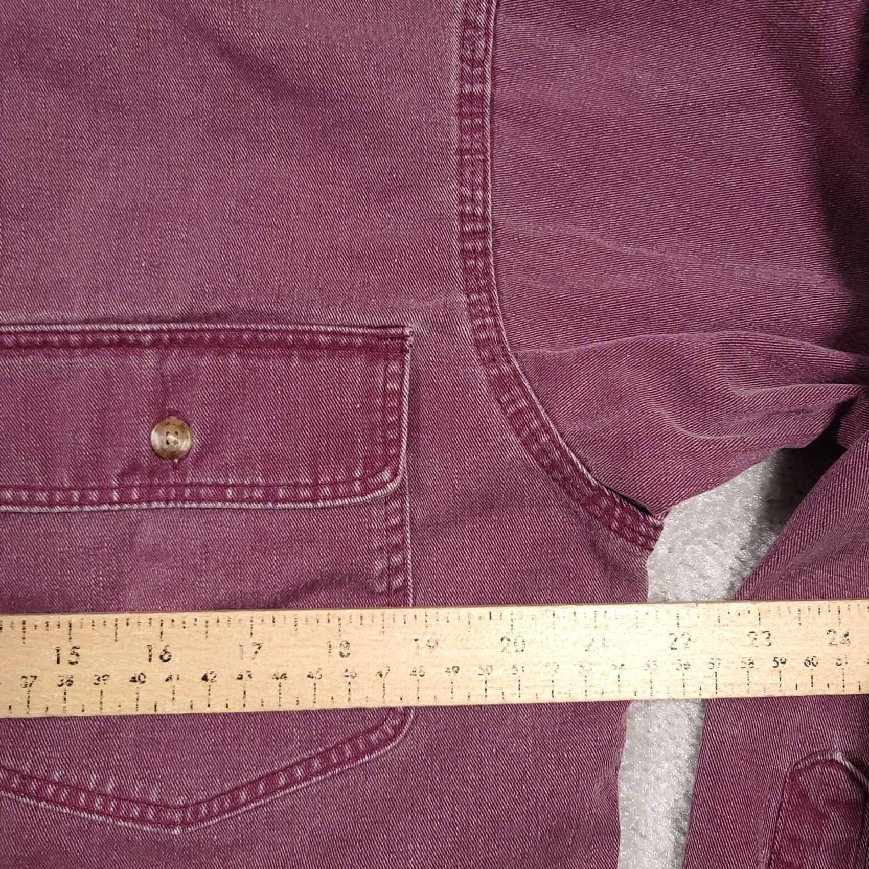 Denime VINTAGE Prentiss Outdoors Button Up Long Sleeve Shirt Mens Medium Red Denim USA Made Size US M / EU 48-50 / 2 - 5 Thumbnail