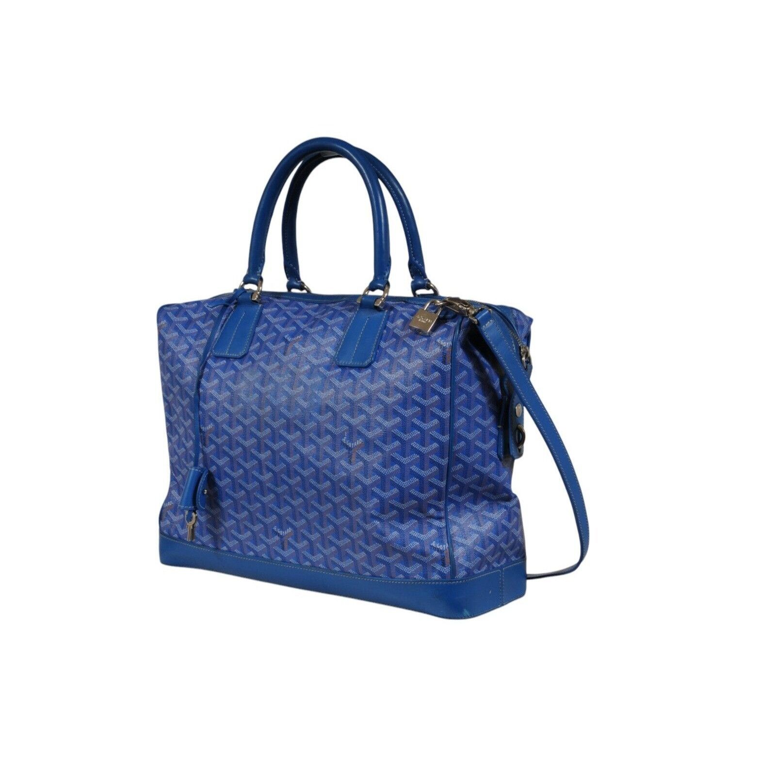 Goyard Victoria GM Blue Crossbody Travel Tote Duffle - 02486 Size ONE SIZE - 5 Thumbnail