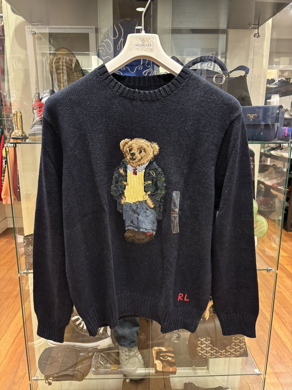 Polo Ralph Lauren Polo Ralph Lauren Bear Knit Sweater Size US L / EU 52-54 / 3 - 1 Thumbnail