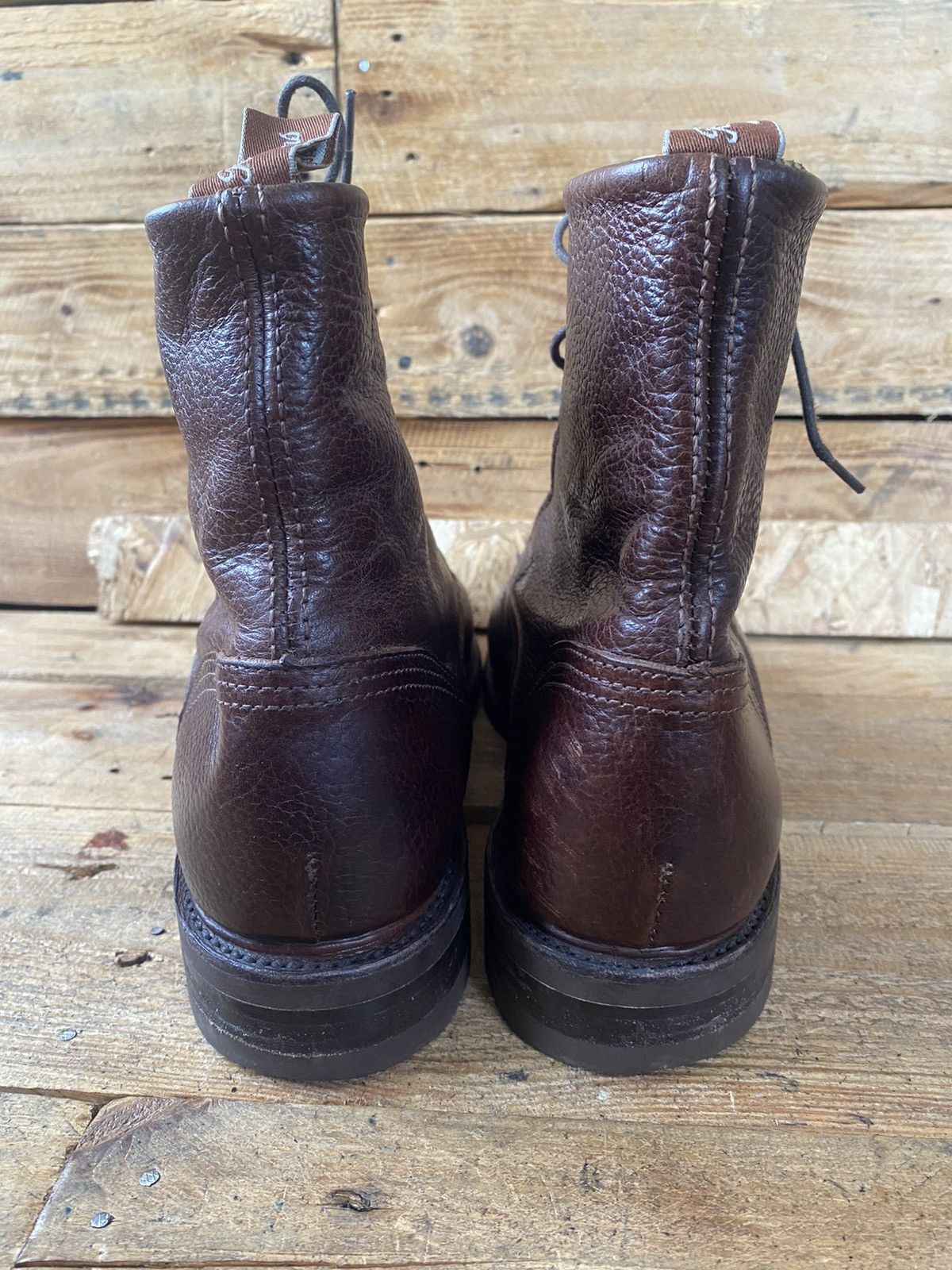 R.M. Williams R.M.Williams rickaby brown pebble lace-up boots uk 9G Size US 10 / EU 43 - 8 Thumbnail