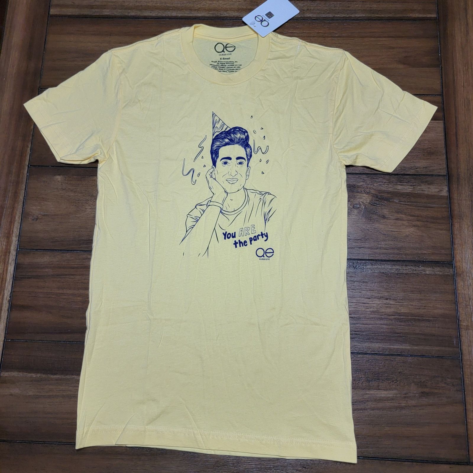 Other Queer Eye Yellow Unisex Tee "You Are The Party" -Size XS NWT Size US XS / EU 42 / 0 - 1 Thumbnail