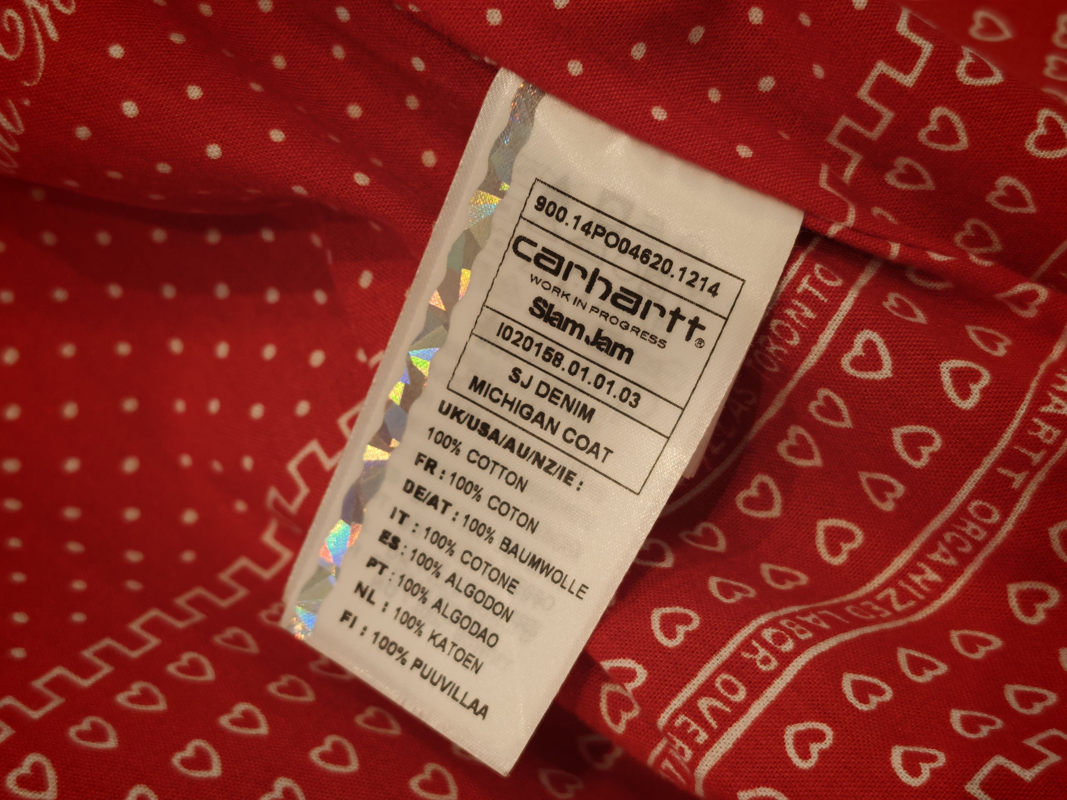 Carhartt Wip Carhartt WIP x Slam Jam - Míchigan Chore Jacket - Size M Size US M / EU 48-50 / 2 - 9 Thumbnail