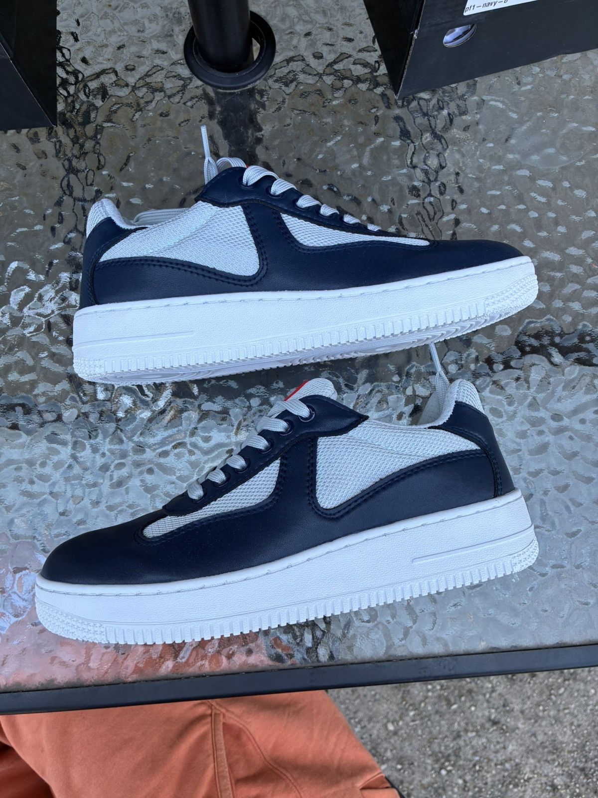 Imran Potato IMRAN POTATO PF1 NAVY PRADA Size US 6.5 / EU 39-40 - 1 Thumbnail