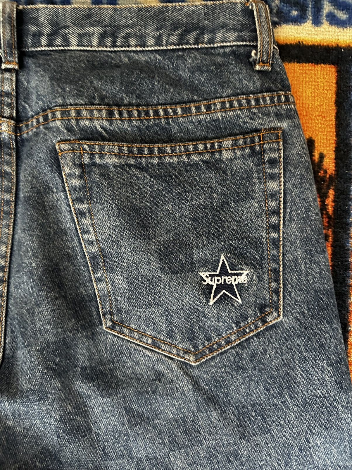 Supreme Supreme Checkered Denim Size US 33 - 6 Thumbnail