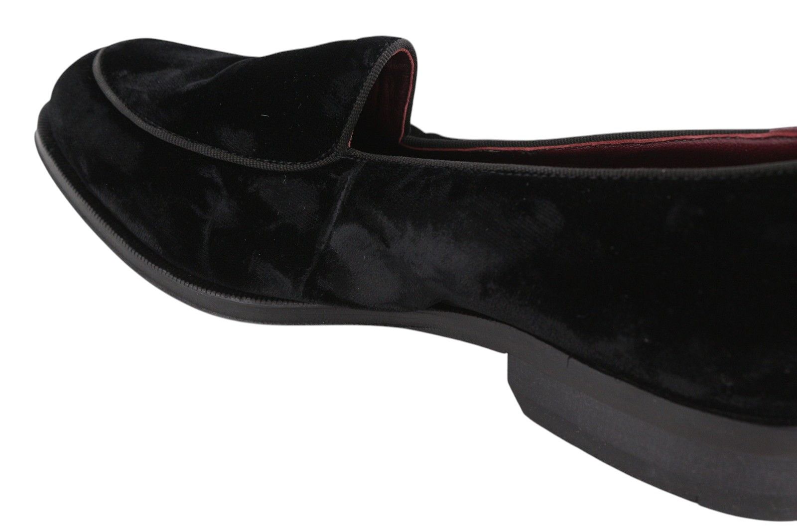 Suitsupply EU39 Black Velour Almond Toe Slip On Shoes 83577 Size US 6 / EU 39 - 12 Thumbnail