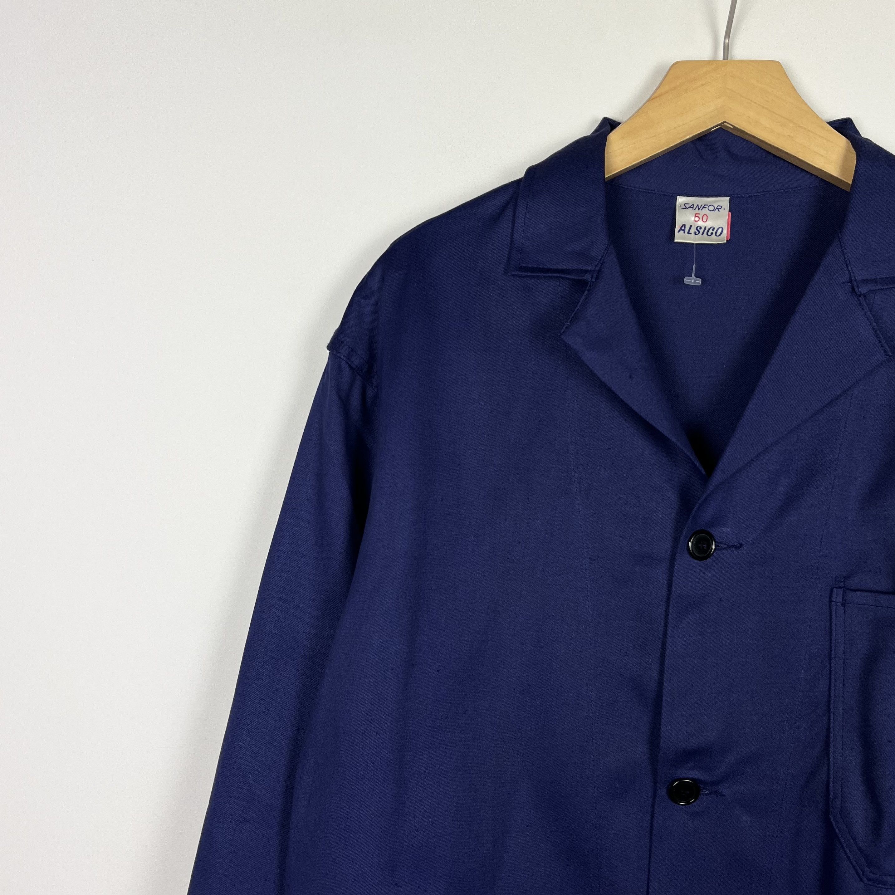 Le Laboureur Vintage Sanfor 3-Pocket French Work Jacket 80’s Size US M / EU 48-50 / 2 - 6 Thumbnail