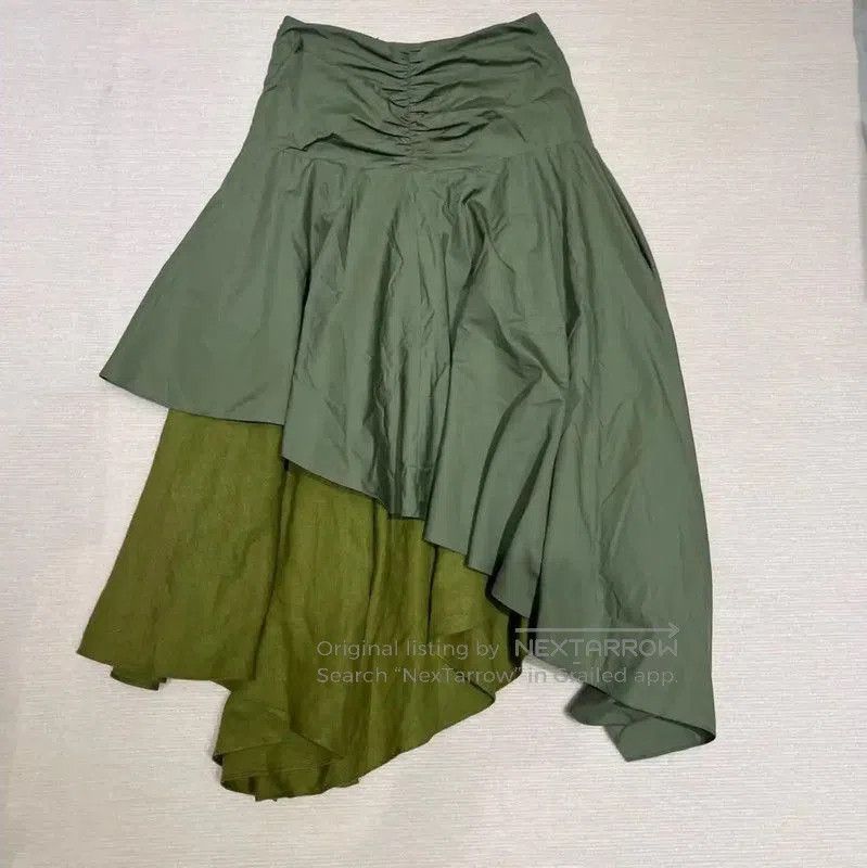 Loewe Loewe Irregular Green Cotton Summer Dress . Size M / US 6-8 / IT 42-44 - 4 Thumbnail