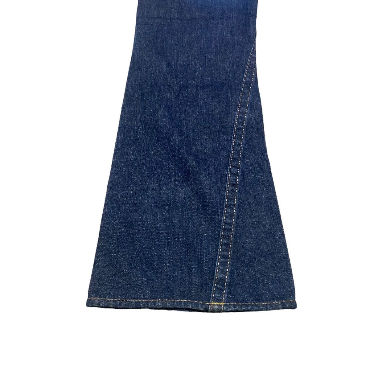 True Religion Vintage True Religion Joey Leather Flap Denim Flare Jeans Size US 31 - 15 Thumbnail