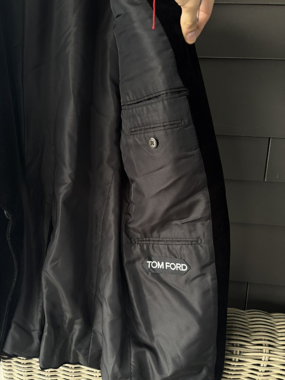 Tom Ford Tom Ford Shelton Velvet Blazer Evening Jacket Size 50R - 4 Thumbnail