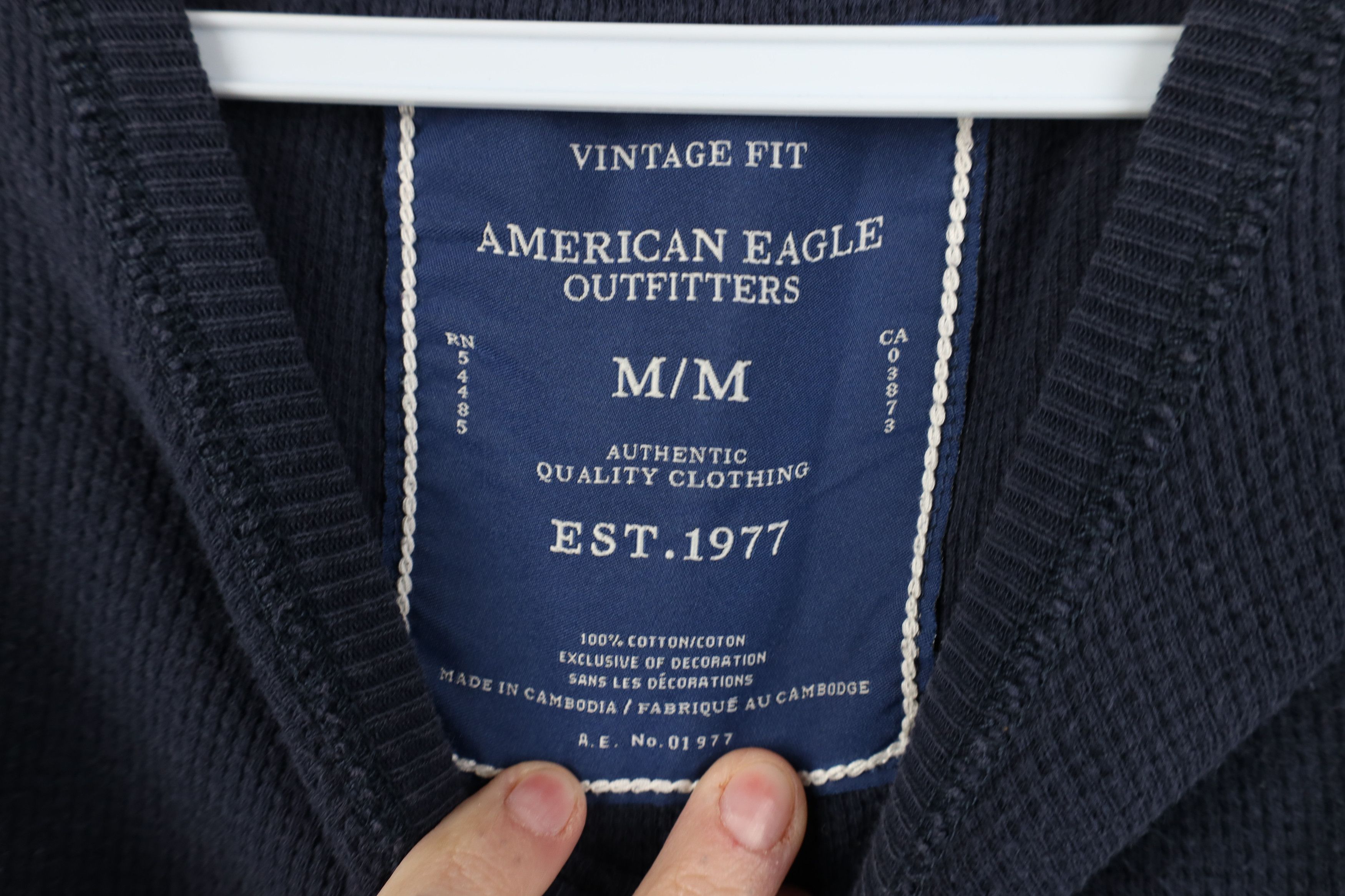 American Eagle Outfitters Vintage 90s Y2K American Eagle Knit Long Sleeve T-Shirt Size US M / EU 48-50 / 2 - 8 Thumbnail