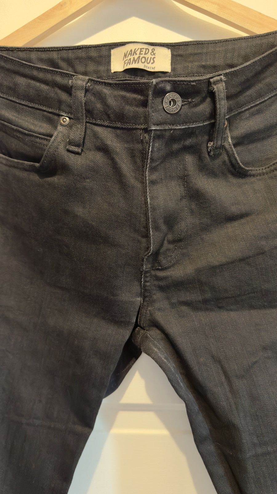 Naked & Famous Naked & Famous Black Power Stretch Size US 32 / EU 48 - 2 Thumbnail