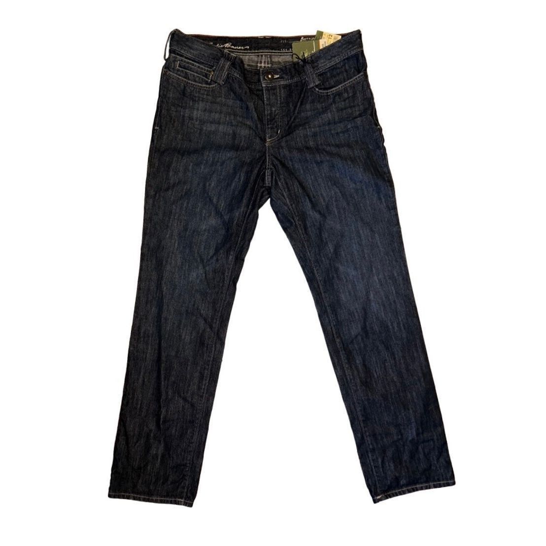 Eddie Bauer Eddie Bauer Boyfriend Jeans Women's 12 Blue Relaxed Dark Was Size 34" / US 12 / IT 48 - 1 Thumbnail