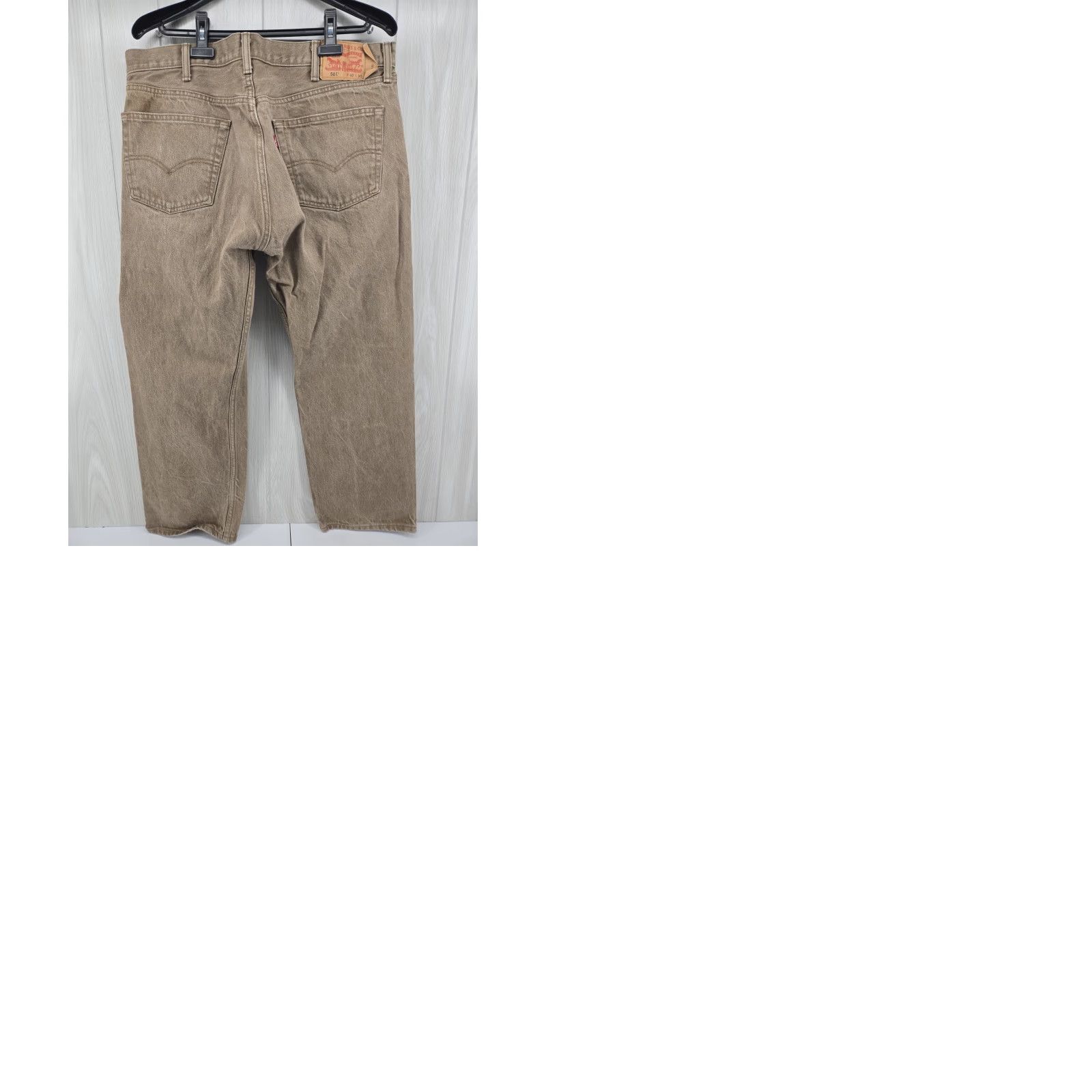 Levi's Levi's 501 Jeans Mens 40x30 Beige Denim Button Fly Regular Fit 5-Pocket Logo USA Size US 40 / EU 56 - 9 Thumbnail