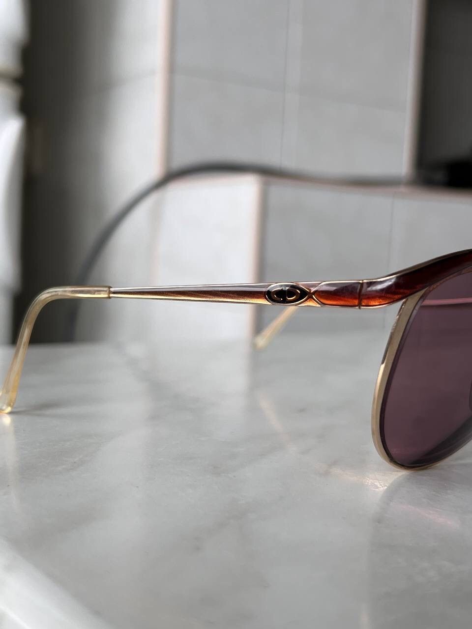 Dior × Vintage Christian Dior Vintage 80s Eyeglasses Austria Metal Frame Size ONE SIZE - 3 Thumbnail