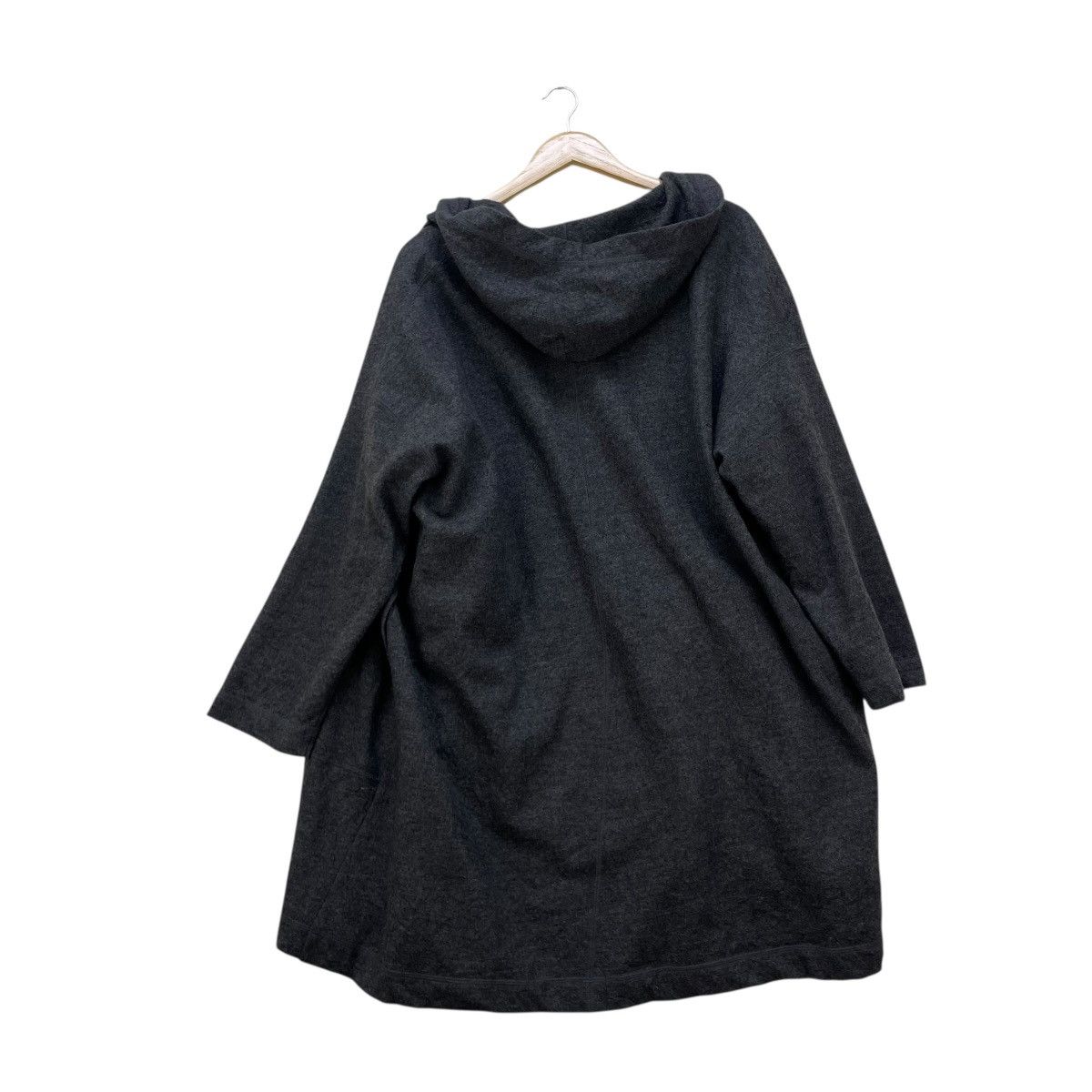 Yohji Yamamoto 💥Vintage Keiko Kishi Wool Hooded Buttonless Jacket Size M / US 6-8 / IT 42-44 - 2 Thumbnail