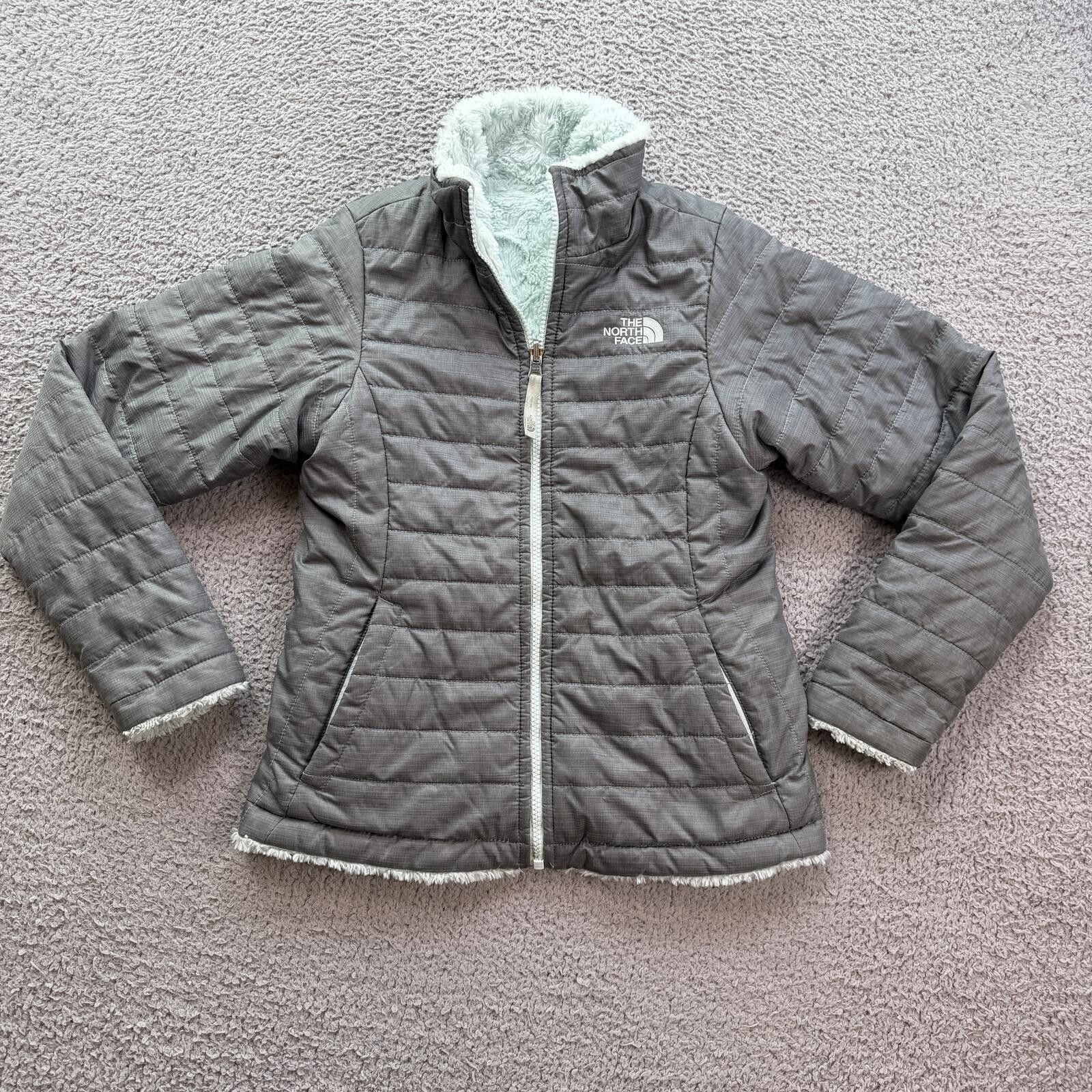 The North Face Girls The North Face Reversible Puffer Jacket Sherpa M 10/12 Size L / US 10 / IT 46 - 2 Thumbnail