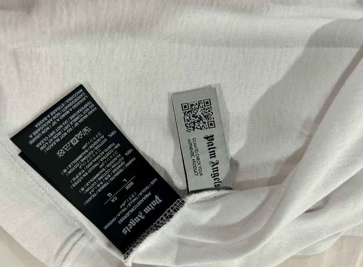 Palm Angels Palm Angels - LA Spray Paint T-Shirt in White Size Large Size US L / EU 52-54 / 3 - 7 Thumbnail