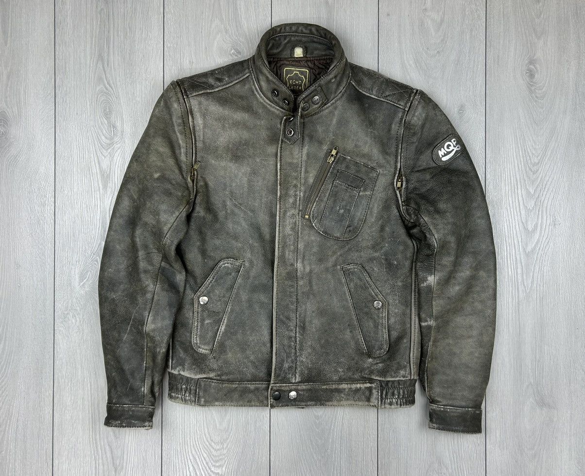 Vintage Leather Biker Jacket Vintage | Grailed