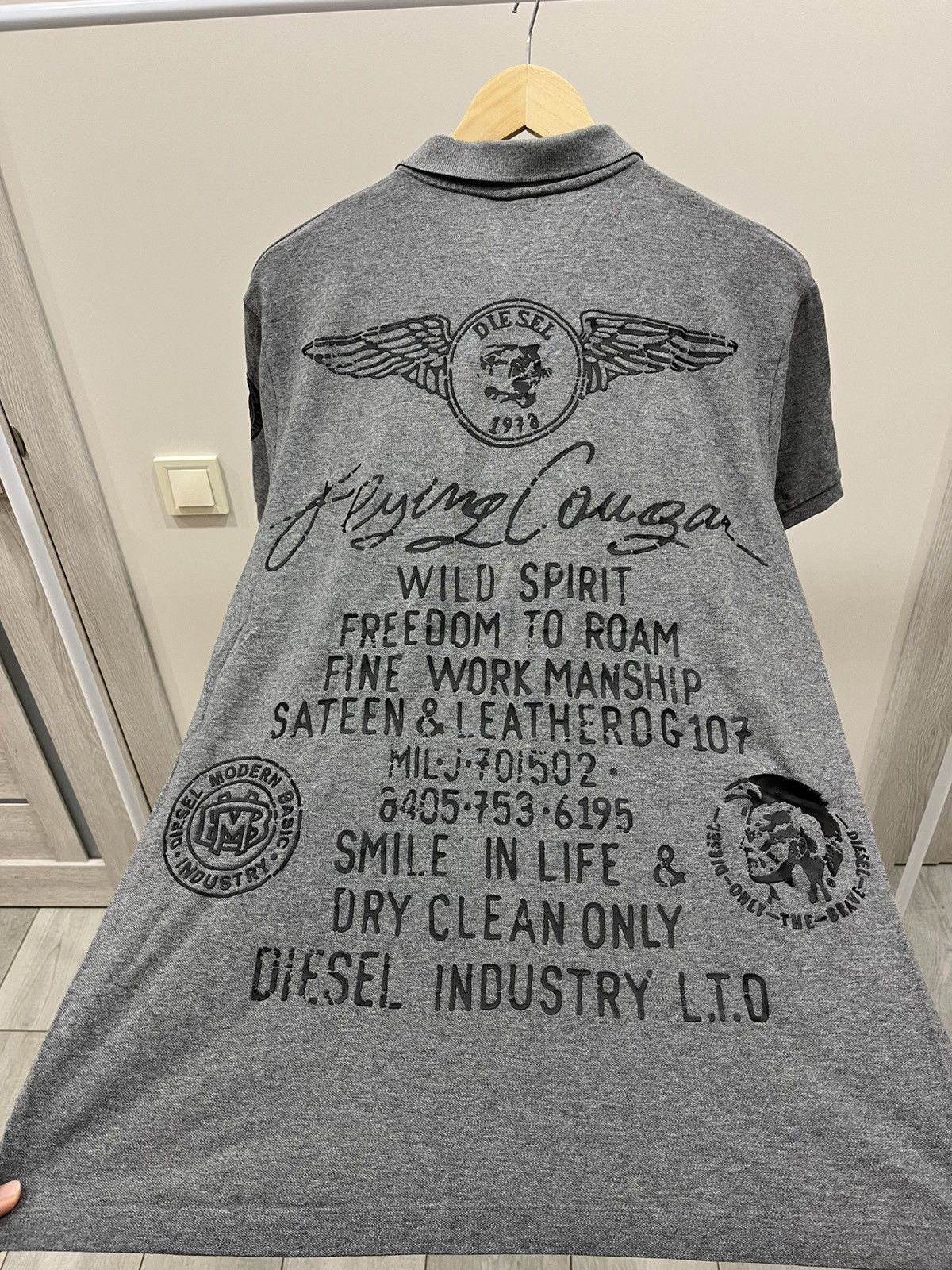 Diesel Vintage Diesel Polo Post Lux T-Shirt y2k cyber opium Size US XL / EU 56 / 4 - 1 Thumbnail