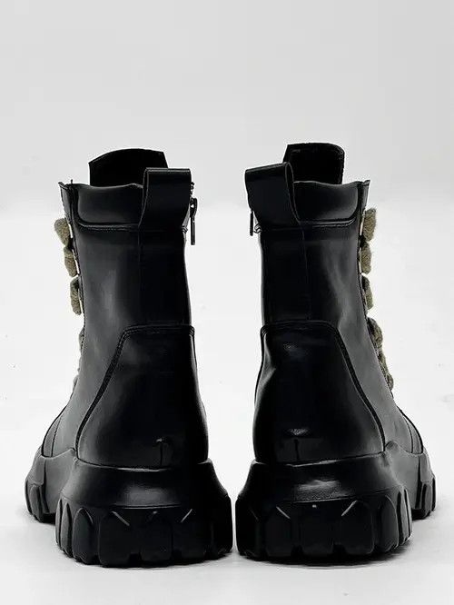 Japanese Brand × Other Platform Casual faux leather boots gothic punk style Size US 10.5 / EU 43-44 - 4 Thumbnail