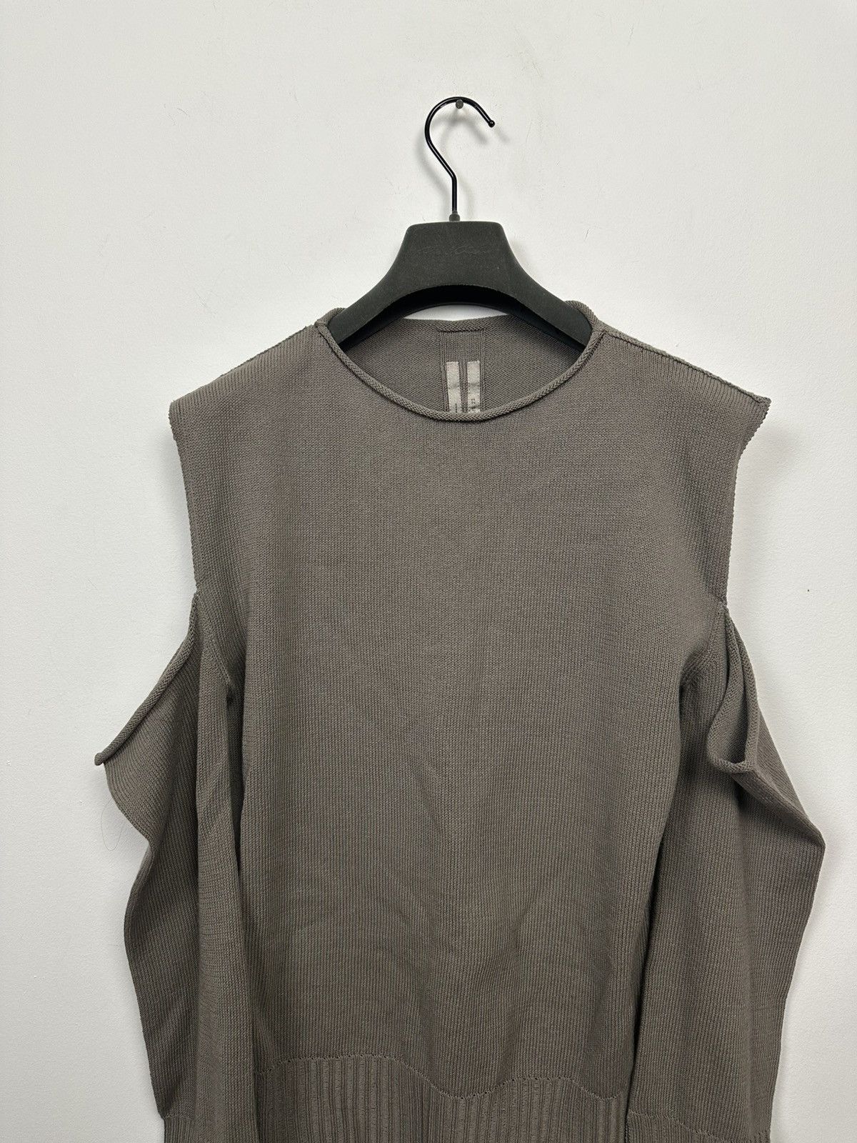 Rick Owens SS22 ‘FOGACHINE’ Shoulder Cutout Sweater Size US S / EU 44-46 / 1 - 2 Thumbnail