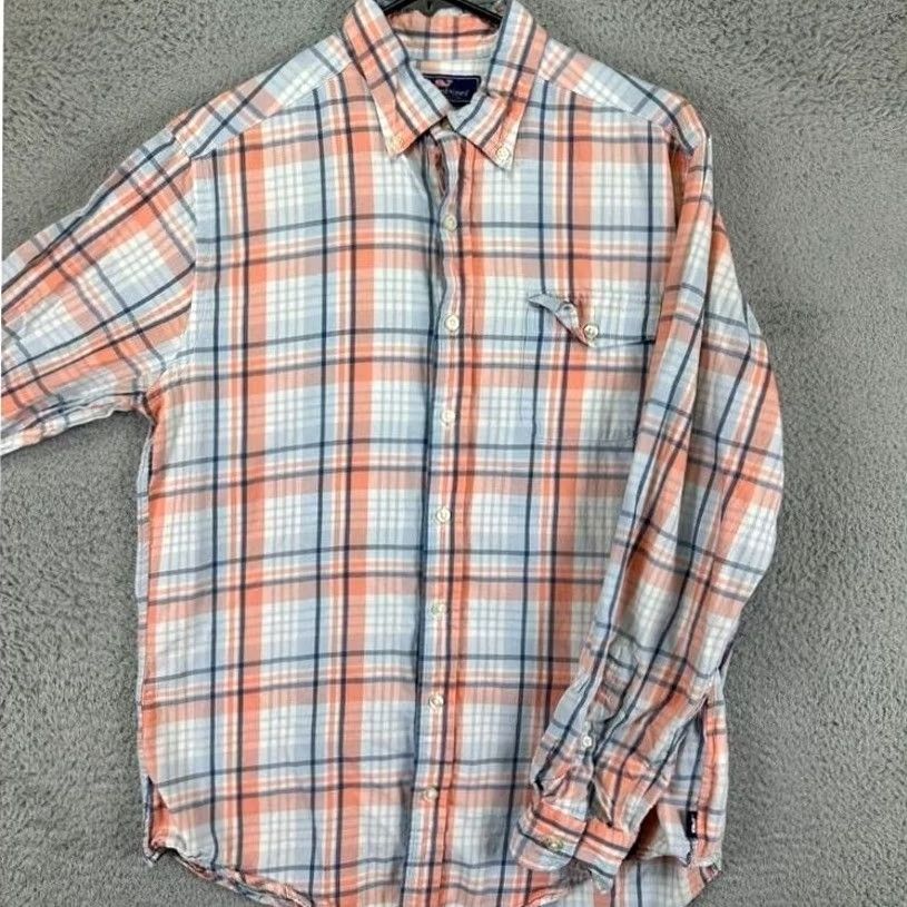 Vineyard Vines Vineyard Vines Crosby Shirt Slim Fit Button-Down Mens Plaid Multicolor Seasonal Casual Business Size US M / EU 48-50 / 2 - 2 Thumbnail