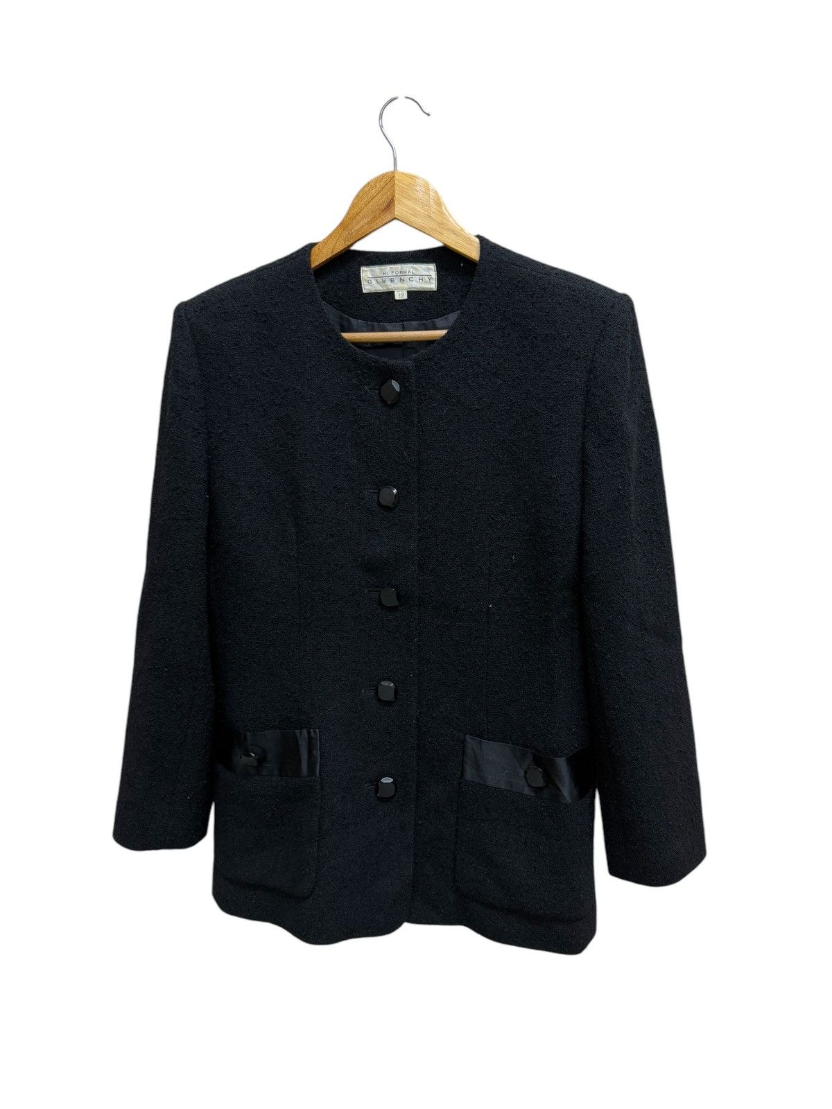 Designer × Givenchy × Luxury Vintage Givenchy Hi Formal Colarless 