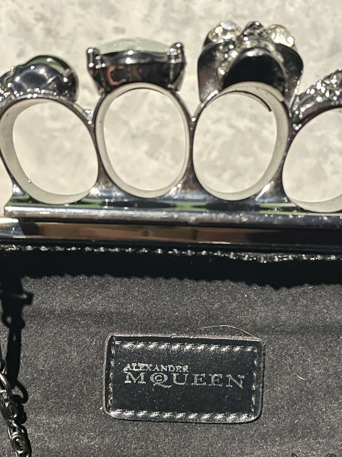 Alexander McQueen Clutch Alexander McQueen knuckle skull bag Size ONE SIZE - 8 Thumbnail