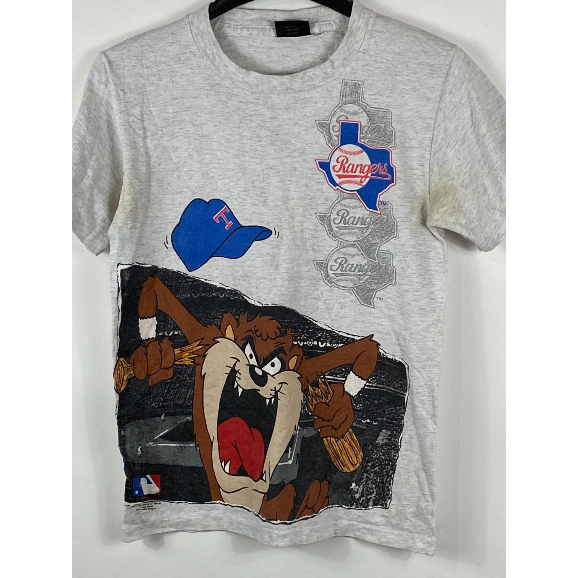 Vintage Looney Tunes 1993 MLB Texas Rangers shops T shirt XL