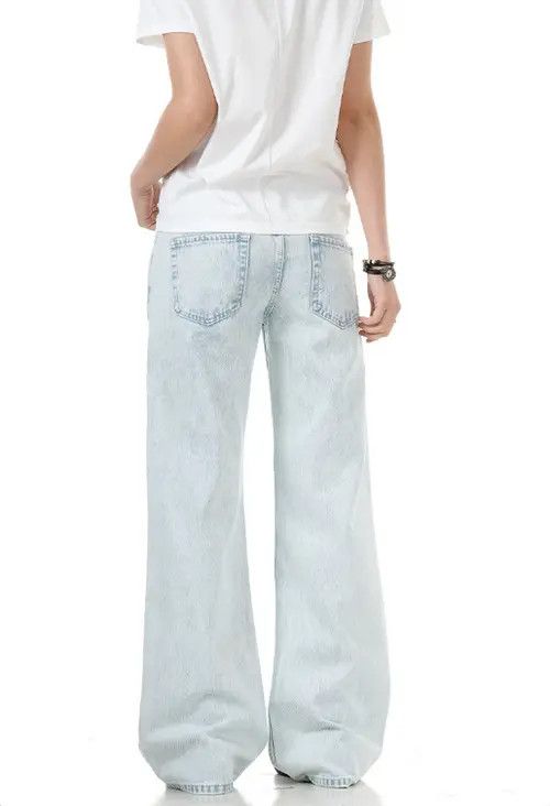 VIBE American retro light blue men's cleanfit jeans Size US 32 / EU 48 - 6 Thumbnail