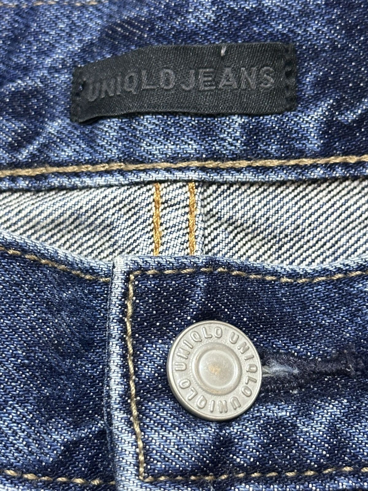 Japanese Brand Uniqlo Painted Striked Jeans With Baggy Wideleg Style Size US 30 / EU 46 - 9 Thumbnail