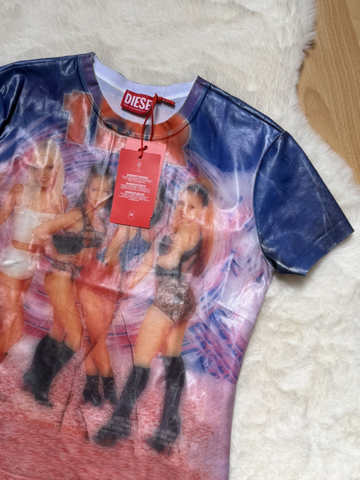 Diesel T-Shirt With Creased Diesel Film Print Size M / US 6-8 / IT 42-44 - 6 Thumbnail